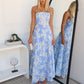 JULIET FLORAL MAXI DRESS - BLUE