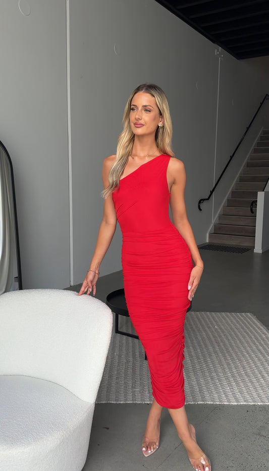 JAELYN DRESS - RED