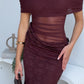 SIERRA MAXI DRESS - CHOCOLATE