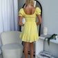 EVERLEY MINI DRESS - LEMON