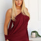 SIENNA MINI DRESS - WINE