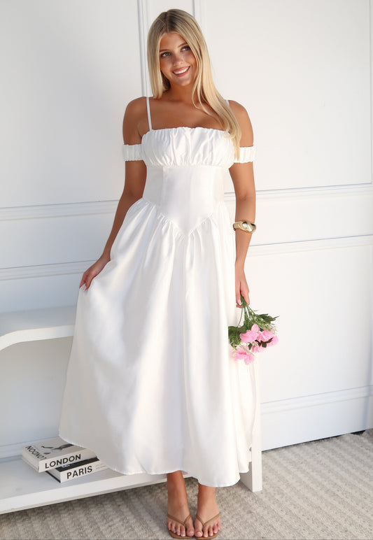 LILI MAXI DRESS - WHITE
