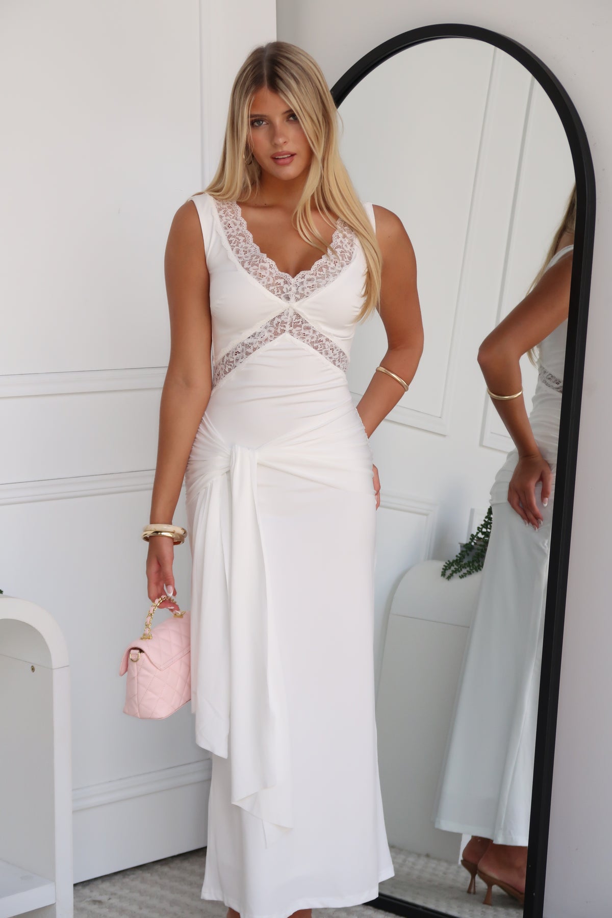 ISADORA MAXI DRESS - WHITE