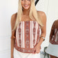 BLAKE TOP - CHOCOLATE PRINT