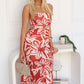 JULIET FLORAL MAXI DRESS - RED