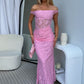 AMELIA LACE MAXI DRESS - PINK