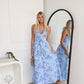 JEMMA MAXI DRESS - BLUE FLORAL