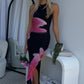 GABRIELLA FLORAL MAXI DRESS - BLACK FLORAL
