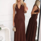 HAPER MAXI DRESS - CHOCOLATE