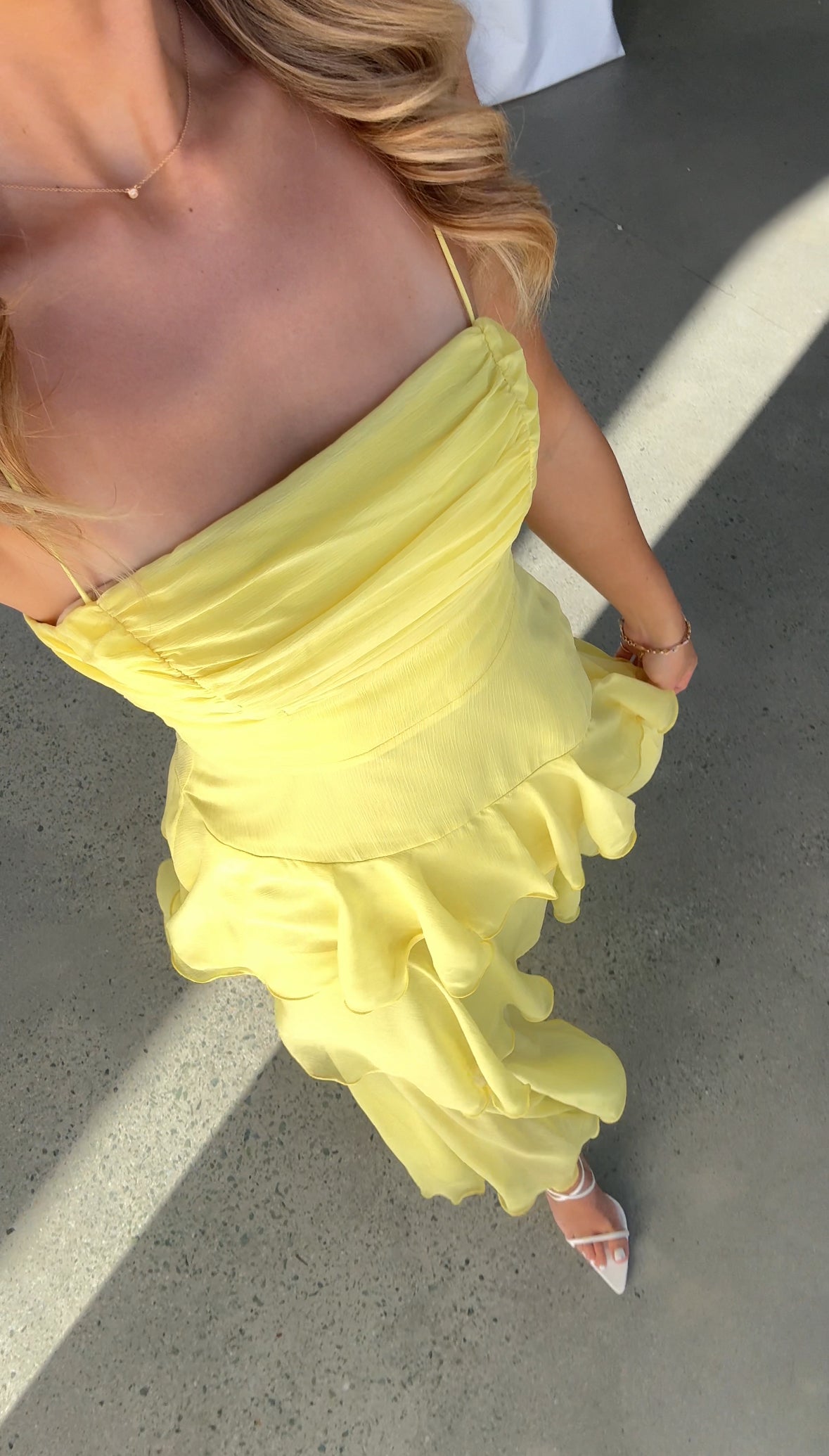 KHLOE MAXI DRESS - LEMON