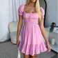 EVERLEY MINI DRESS - PINK