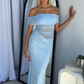 SIERRA MAXI DRESS - BABY BLUE