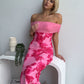 DIANA MAXI DRESS - FLORAL PINK