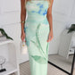 AMARA MAXI DRESS - GREEN FLORAL