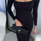 THOMAS MIDI DRESS - BLACK