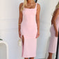LEWIS MIDI DRESS - PINK