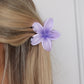 ALINA FLOWER HAIR CLAW - LILAC