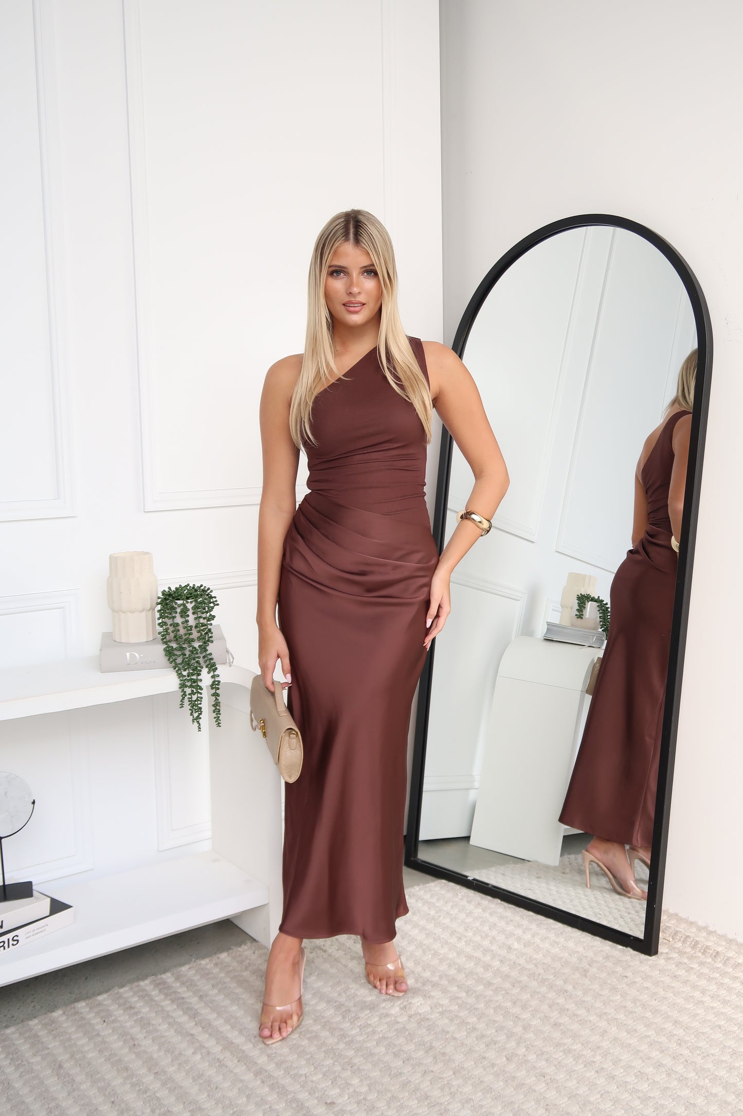 ALLERA MAXI DRESS - CHOCOLATE