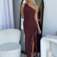 LORRAINE MAXI DRESS - CHOCOLATE