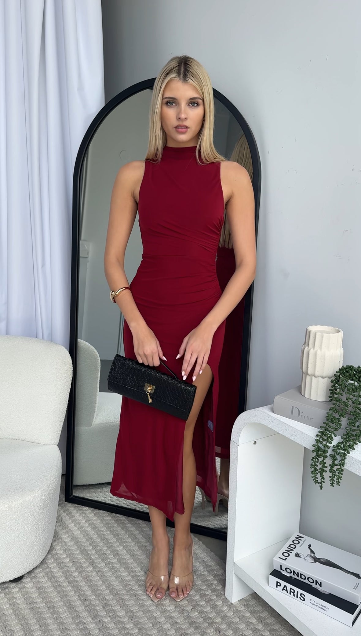NATALIA MAXI DRESS - WINE