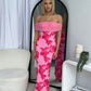 DIANA MAXI DRESS - FLORAL PINK