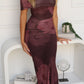 ROSALINE MAXI DRESS - CHOCOLATE FLORAL
