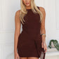 HARPER MINI DRESS - CHOCOLATE