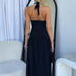 AMBER MIDI DRESS - BLACK
