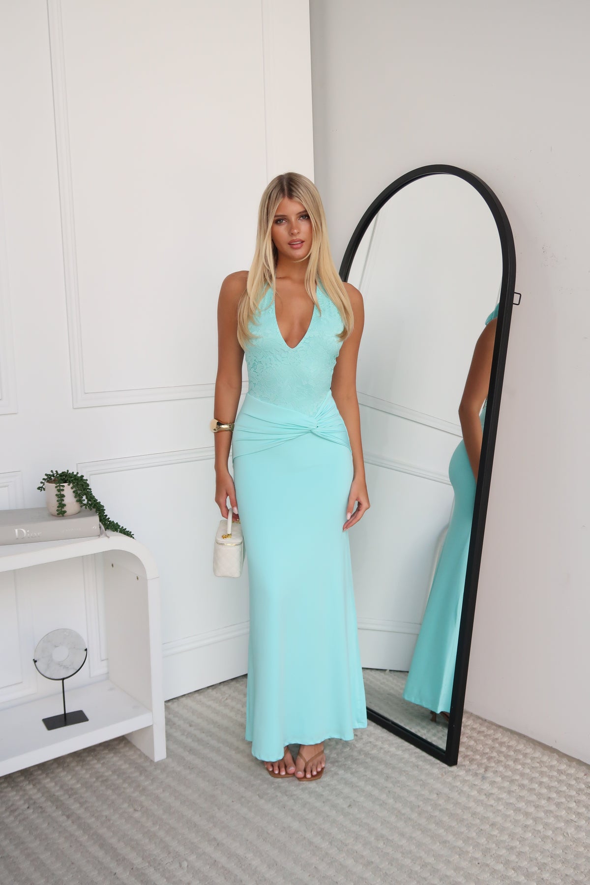 CARMEN LACE MAXI - AQUA