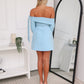 CHLOE MINI DRESS - BLUE