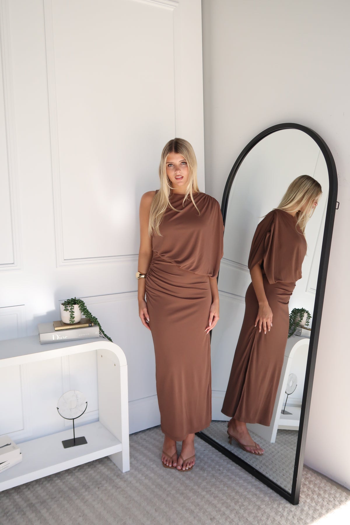 NOIR MAXI DRESS - MOCHA