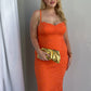 ROYCE LACE MAXI DRESS - ORANGE