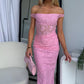 AMELIA LACE MAXI DRESS - PINK