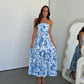 AVA DRESS - BLUE AND WHITE (Limited Edition)