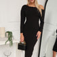 ELITA KNIT MAXI DRESS - BLACK