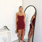 VESPER MINI DRESS - WINE