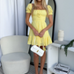 EVERLEY MINI DRESS - LEMON