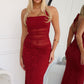 DEMPE MAXI DRESS - WINE