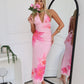 HUDSON MAXI DRESS - FLORAL PINK