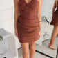 LEAH HALTER MINI - CHOCOLATE