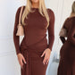 ELORA MAXI DRESS - CHOCOLATE