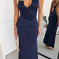 CARMEN LACE MAXI - NAVY