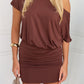 REMI MINI DRESS - CHOCOLATE
