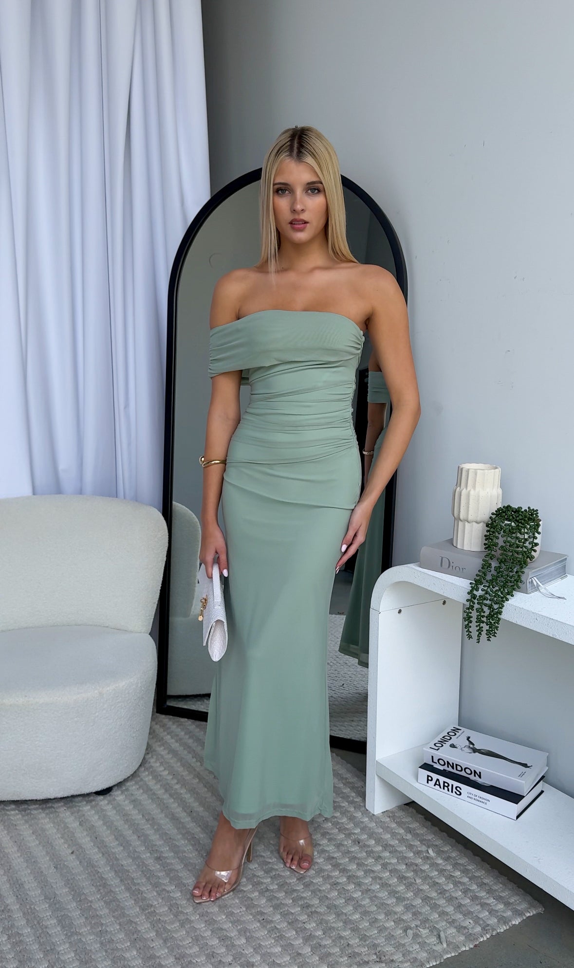 ROSALINE MAXI DRESS - SAGE