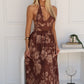 MARLEE MAXI DRESS - CHOCOLATE FLORAL