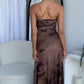 NAKARI MAXI DRESS - BROWN MULTI