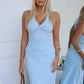 LEAH HALTER MAXI - BLUE
