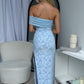 RANNI MAXI DRESS - BABY BLUE