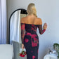 CAMIL MAXI DRESS - WINE FLORAL