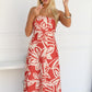 JULIET FLORAL MAXI DRESS - RED
